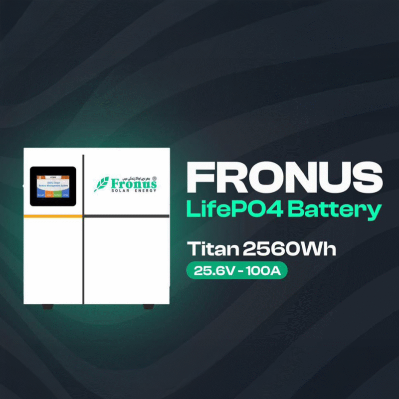 Fronus & Solax LifePO4 Battery Titan 2560Wh (25.6V – 100A) | Smart Energy Storage Solution