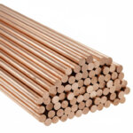High-conductivity copper ground rod for electrical earthing systems