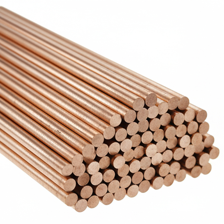 High-conductivity copper ground rod for electrical earthing systems