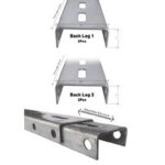 Surface Mounted L3 Stand GI 14 Gauge for Solar Panels in Pakistan