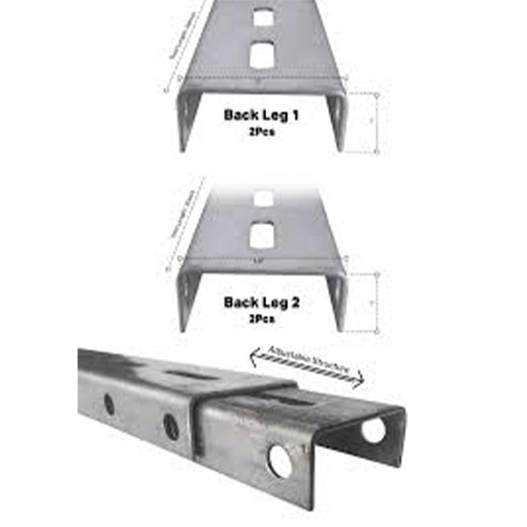 Surface Mounted L3 Stand GI 14 Gauge for Solar Panels in Pakistan