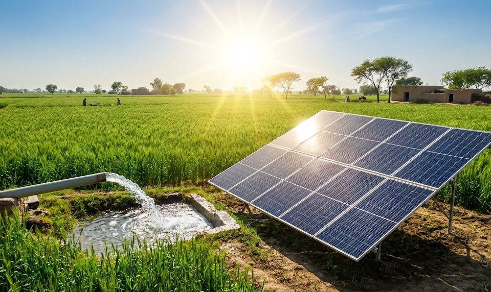 Solar-Powered Tube Wells & Irrigation in Punjab