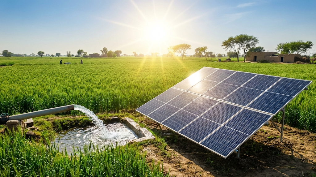 Solar-Powered Tube Wells & Irrigation in Punjab