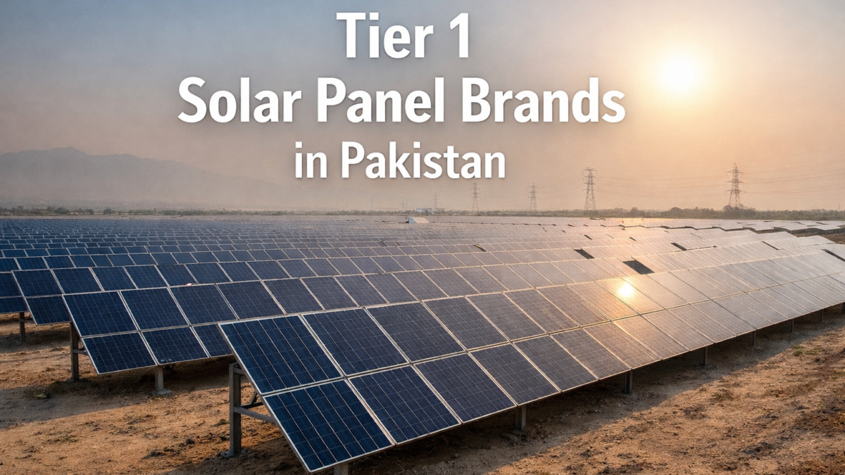 Tier 1 solar panel brands in Pakistan showing high quality imported solar panels installed for long term performance and reliability.