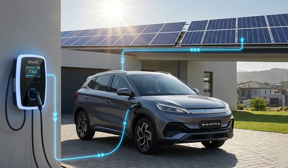 The Home Gas Station Integrating Type-2 EV Chargers with Hybrid Solar Inverters