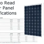 PV module specification datasheet explained for solar panels used in Pakistan