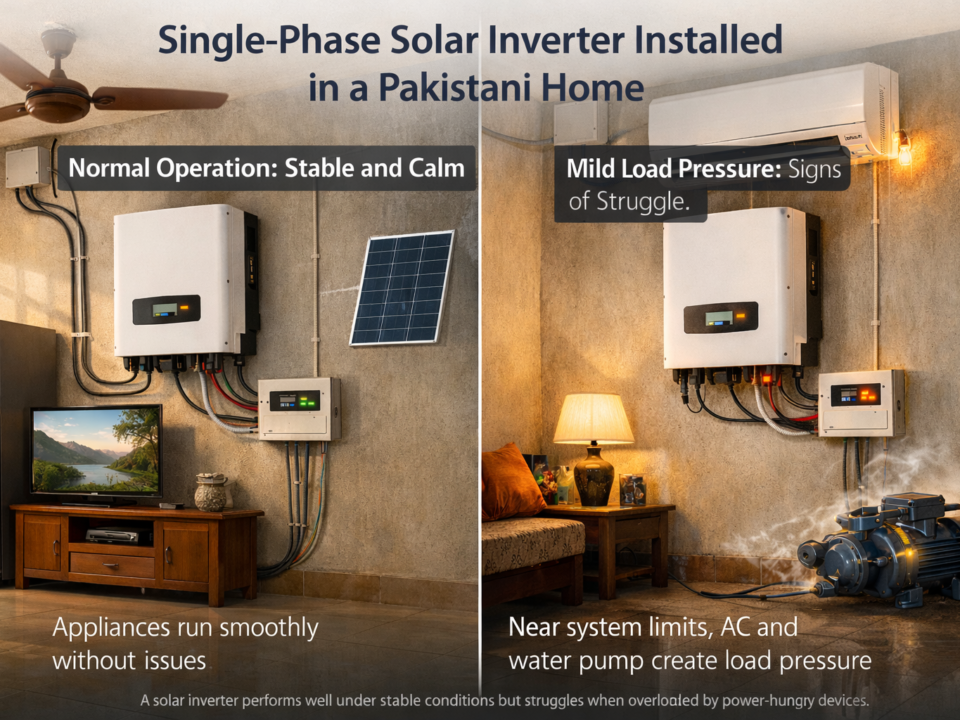 A single-phase inverter can work well in Pakistani homes or cause hidden problems. This guide explains load limits, grid issues, and how to choose safely.