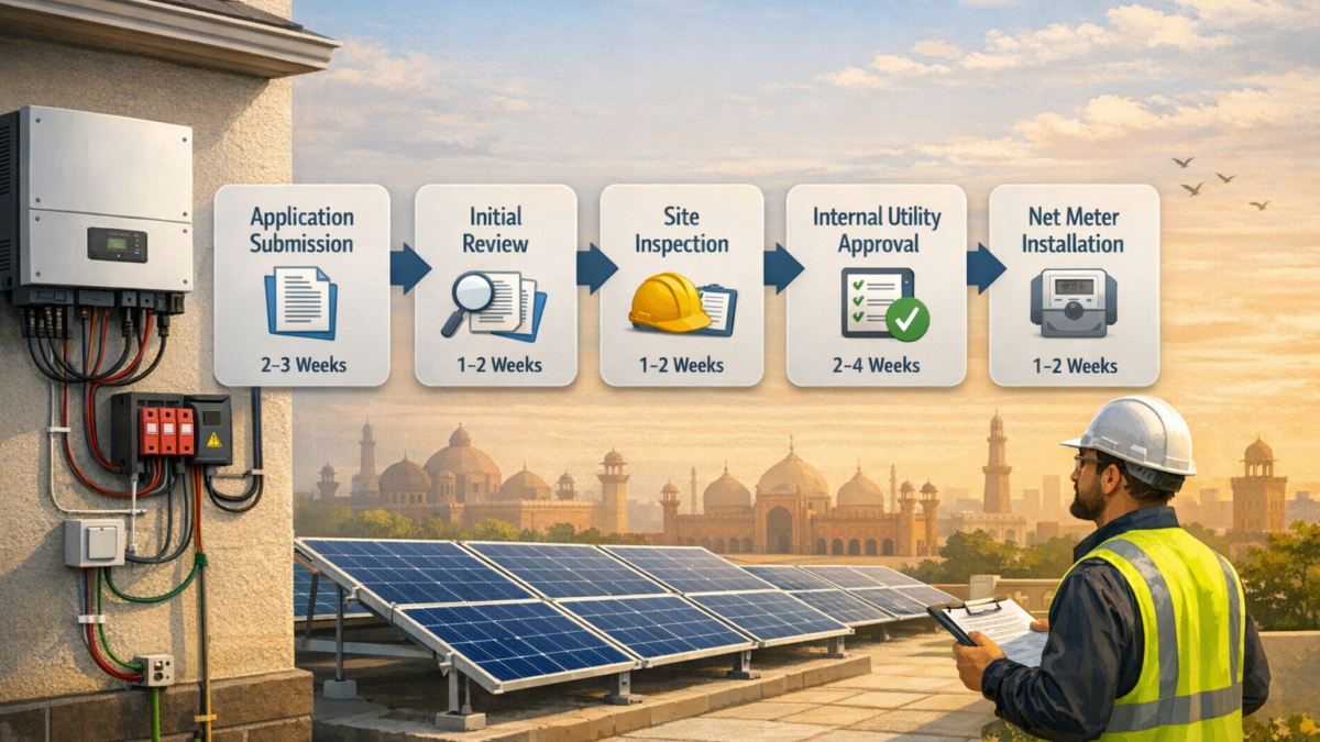 Proper rooftop solar installation in Pakistan with correct panel spacing and inverter placement