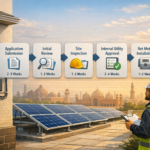 Proper rooftop solar installation in Pakistan with correct panel spacing and inverter placement