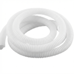 1 inch PVC flexible pipe coil in white grey for electrical wiring protection and solar installations