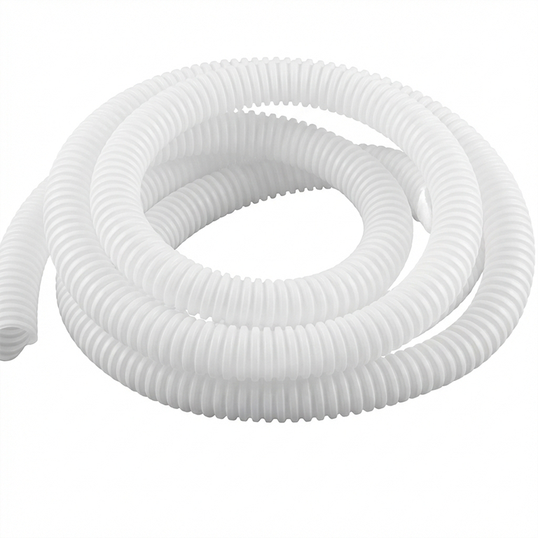 1 inch PVC flexible pipe coil in white grey for electrical wiring protection and solar installations