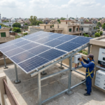 Future-proof solar system design in Pakistan showing scalable rooftop solar panels, inverter headroom, battery storage, and EV charging integration.
