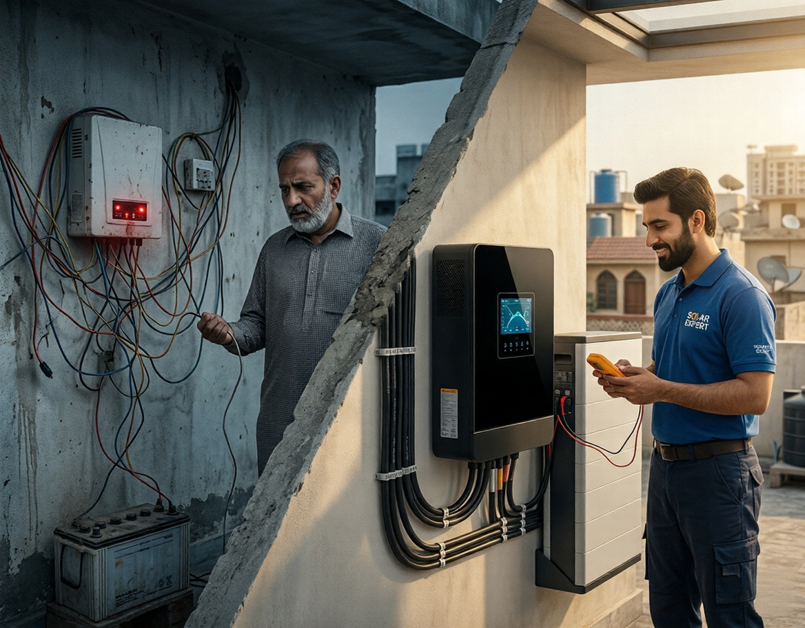 Battery and inverter not matching? Use this complete compatibility guide to avoid system failures, improve backup time, and choose the right solar setup in Pakistan (2026).
