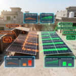 Half-cut solar panels vs standard panels comparison showing reduced power loss and better performance in Pakistan heat
