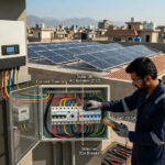 AC breaker installed in a rooftop solar system for safe AC protection