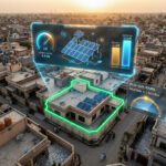 Rooftop solar panels installed on a residential home in Pakistan