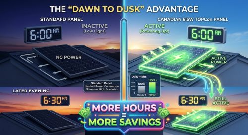 Bifacial Power Earning Free Units from the Back
