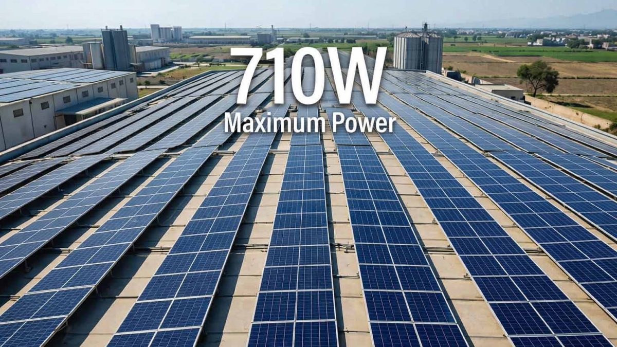 Canadian 710 Watt Bifacial N-Type TOPCon Solar Panel Maximum Power for Less Space